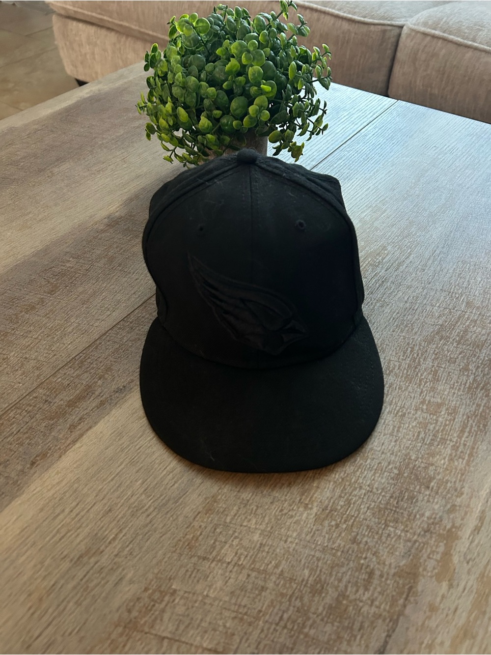 Arizona Cardinals Black Embroidered Logo flat rimmed Cap
